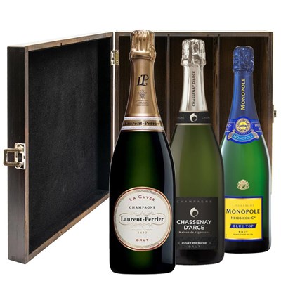 The Mixed Collection Treble Luxury Gift Boxed Champagne